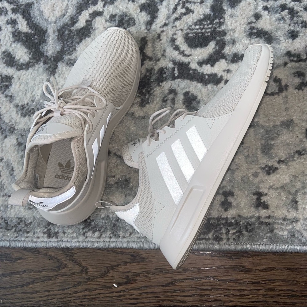 Adidas Beige X_PLR J Sneakers size 6 1/2 fits like 7 1/2 women’s